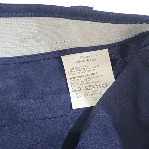 Under Armour UA Drive Storm Men's 10" Golf Shorts Size 30 Midnight Navy NWT - Picture 4 of 9